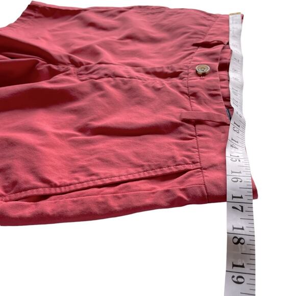 Men’s Vineyard Vines Orange Red 7" Breaker Short Flat Front Casual Shorts sz 33 - Picture 7 of 9